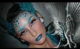 Zircon dragon make-up / look dramatic for Halloween 2011