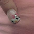 Hello Kitty nail