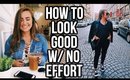 How to Effortlessly Look Good: Easy Hair/Makeup & Go-To Outfits