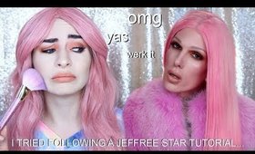 I TRIED FOLLOWING A JEFFREE STAR MAKEUP TUTORIAL... WTF!