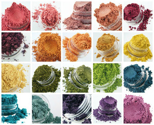 20 color mineral shadow collage