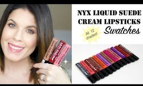 Swatches | NYX Liquid Suede Cream Lipsticks | *New*