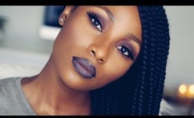 PURPLE MAUVE MAKEUP TUTORIAL | DIMMA UMEH