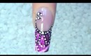 NailArt Design mit Nagelfolie in Pink - Tutorial with nail foil