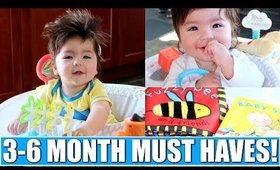 3-6 MONTH BABY MUST HAVES!