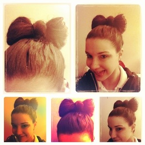 A bow for long hair!! Let me know if you wanna know how to do it!