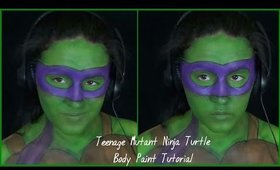 Teenage Mutant Ninja Turtles Body Paint Tutorial