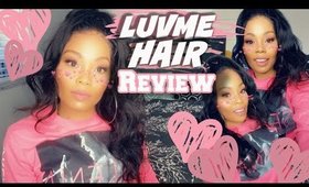 LuvMe Hair Unbox - Install - Review | 20 inch Lace Frontal Wig #luveme #wig #smallyoutuber