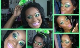 St.Patricks Day Glittery Makeup!