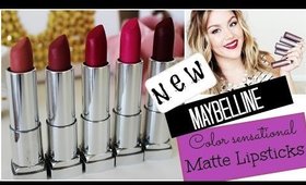 NEW Maybelline Matte Lipsticks | Review + Swatches