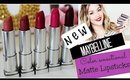 NEW Maybelline Matte Lipsticks | Review + Swatches