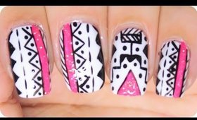 REMAKE: Tribal/Aztec nail art ✩ Martina Ek