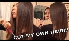 I Cut My Own Hair!!! - Vlog 48 - TrinaDuhra