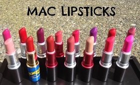 MAC LIPSTICK SWATCHES