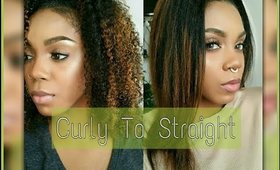 CURLY TO STRAIGHT: SILKY PRESS