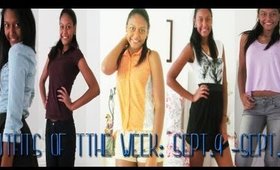 Outfits of the week: September 9 - 13