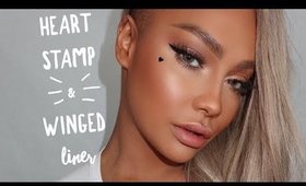 HEART STAMP AND WINGED LINER CUTE SUMMER TUTORIAL| SONJDRADELUXE