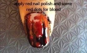 World Blood Donar day theme nails