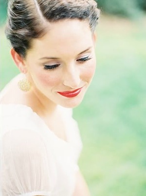 Styled wedding shoot with bridal hair and makeup 