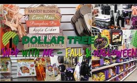 SHOP WITH ME AT THE DOLLAR TREE & HAUL | HALLOWEEN & FALL