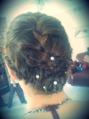 Another one of my prom freestyles for my niece :) so elegant!