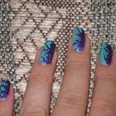 Purple And Blue Flames