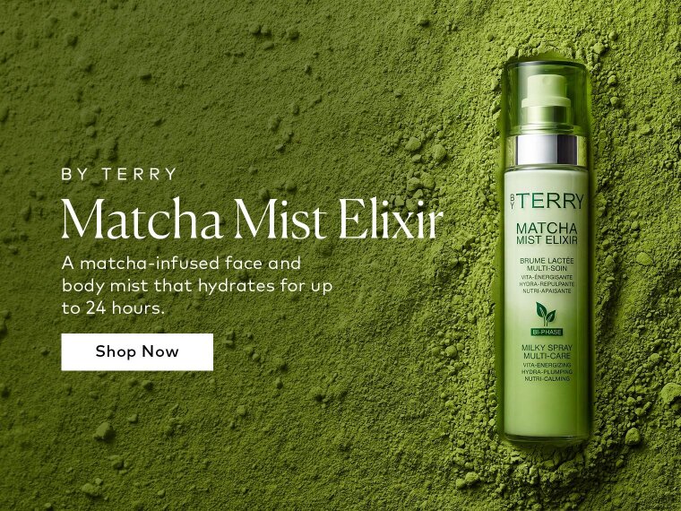 Mist on up to 24 hours of hydration with a soothing blend of matcha, CICA, aloe vera, and hyaluronic acid. Shop the BY TERRY Matcha Mist Elixir on Beautylish.com