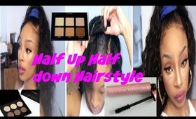 GRWM: Half Up Half Down Tut