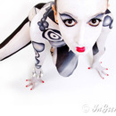 Black and white body painting