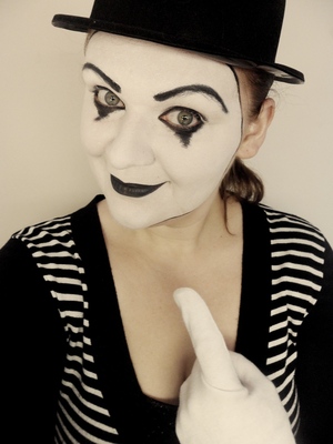 The Mime is the 3nd makeup tutorial for my 2012 Halloween series.
Watch the tutorial here:>  http://youtu.be/FUAPfbLqo80