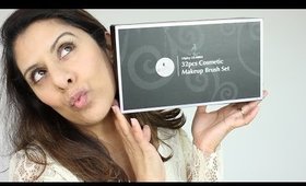 Festive Sparkling Makeup | USpicy 32 Piece Brush Set | Review | Demonstration