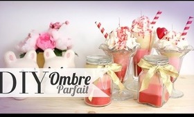 DIY Valentine's Ombre Parfait Candles