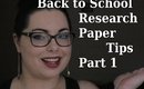 Research Paper Mini Part 1 Subject