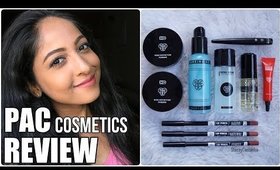 PAC COSMETICS REVIEW | HD POWDER, OIL PRIMER, LIP PENCILS & MORE | Stacey Castanha