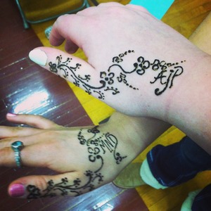 Me & my best friends henna tattoo<3 
