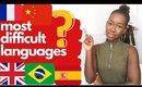 Top 3 Most  Difficult Languages To Learn
