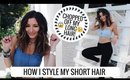 HOW I STYLE MY SHORT HAIR [using VEGAN & NATURAL products] | Ashley Morganic
