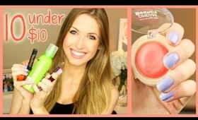 Top 10 Under $10 || Drugstore Beauty Products!