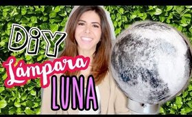 ¡LAMPARA LUNA HECHA EN CASA PARA DECORAR TU CUARTO SUUUPER COOL! por Lau