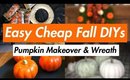 Dollar Tree Pumpkin Makeover & Wreath | Fall DIYs | August 2018