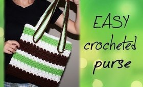 How To Crochet for Beginners #10: Easy Purse