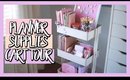 HOW I ORGANIZE AND STORE MY PLANNER SUPPLES & STICKERS | IKEA RASKOG CART TOUR