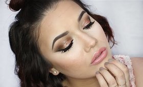 PROM 2015 Rose Gold Smokey Eye + Full Face Talk Through | thatgirlshaexo