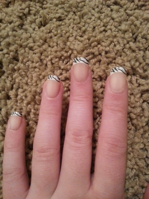 My homemade nails!! It took a  while but I got them to look perfect!