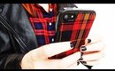 DIY Plaid/Flannel Cellphone Case