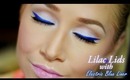 Pale Lilac Lids with Electric Blue Liner (Super Easy!)