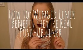 How to: Winged Liner | Benefit They're Real Push-Up Liner