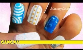 Gangnam Style inspired nail design tutorial. :D