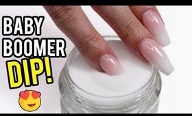 Using DIP POWDER For Baby Boomer Nails!