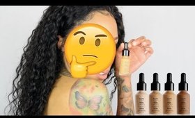 nyx total control drop foundation caramel review & tutorial